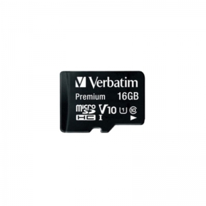 CARD MEDIA VERBATIM SDHC 16GB CLASS 10 WITH ADAPTOR