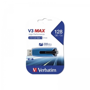 DRIVE HANDY VERBATIM V3 MAX 128GB HIGH PERFORMANCE BLUE/BLK USB 3.0