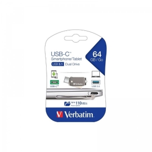 DRIVE HANDY VERBATIM OTG TYPE C USB 3.1 64GB FOR SMARTPHONE/TABLETS