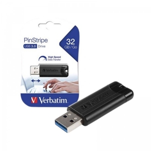 DRIVE HANDY VERBATIM 32GB PINSTRIPE USB 3.0 BLACK (MICRBAN)