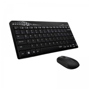 KEYBOARD RAPOO 8000S WITH OPTICAL MOUSE/NENO RECEIVER BLK