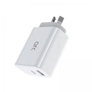 POWER ADAPTOR WALL ARC USB CHARGER GaN PD+QC 1* USB PORT/1*TYPEC 65W WHITE