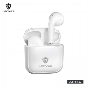 EARBUDS LENYES AIR40 W/L BLUETOOTH V5.1 CHARGEABLE/TOUCH SENSITIVE WHITE