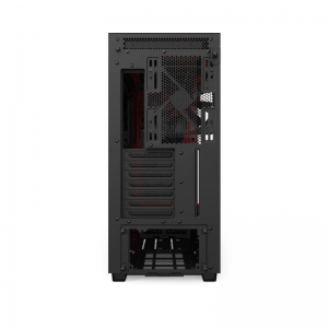 CASE NZXT H710 PREMIUM MATTE BLACK/RED EDITION ATX MIDTOWER GAMING CASE TEMPERED