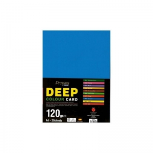 PAPER CAMPAP A4 DEEP COLOURED BOARD 20 SHEETS 120gsm TURQUOISE