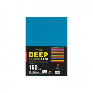PAPER CAMPAP A4 DEEP COLOURED BOARD 20 SHEETS 160gsm TURQUOISE