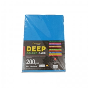 PAPER CAMPAP A4 DEEP COLOURED BOARD 100 SHEETS 200gsm TURQUOISE