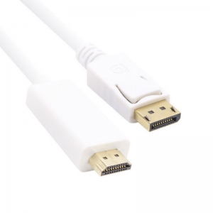 CABLE DISPLAY PORT VCOM MALE TO HDMI MALE 5M WHITE