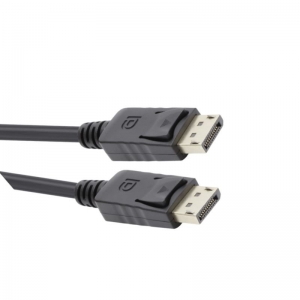 CABLE DISPLAY PORT VCOM MALE TO MALE BLACK 1.8M