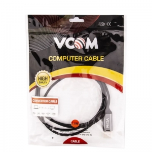 CABLE TYPE-C VCOM TYPE-C TO DP MALE BLACK 1.8M