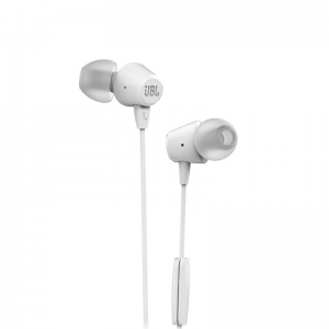 EARPHONE JBL JBLC50 IN-EAR HEADPHONE WITH MIC WHITE