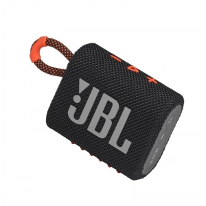 SPEAKER JBL GO 3 MINI W/L BLUETOOTH/RECHARGEABLE/WATERPROOF BLK ORANGE