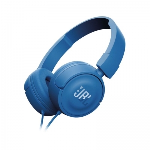 HEADSET JBL T450 ON-EAR WIRED HEADPHONE WITH MIC BLUE