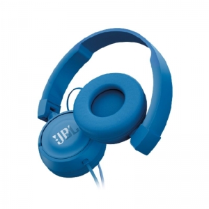 HEADSET JBL T450 ON-EAR WIRED HEADPHONE WITH MIC BLUE