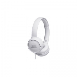 HEADSET JBL T500 ON-EAR WIRED HEADPHONE WITH MIC WHITE
