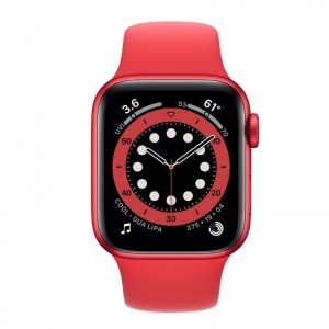 SMART WATCH APPLE SERIES 6 40MM RED ALUMINUM RED SPORT BAND GPS