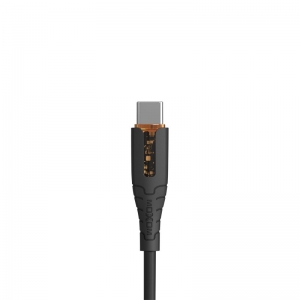 CABLE PHONE MOXOM DATA 60W TYPEC TO TYPEC SILICONE LED 1500MM