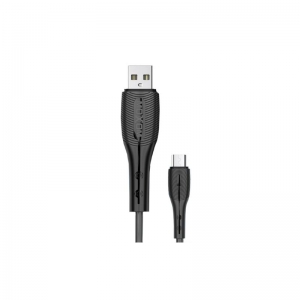 CABLE PHONE MOXOM DATA USB TO MICRO USB FOR ANDRIOD DEVICES 3A 1000MM
