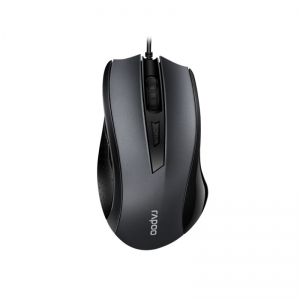 MOUSE RAPOO WIRED N300 OPTICAL USB BLK