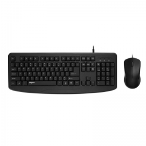 KEYBOARD RAPOO NX1720 WITH OPTICAL MOUSE WIRED USB