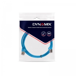 CABLE PATCH DYNAMIX CAT6 UTP 10MTR BLUE SNAGLESS
