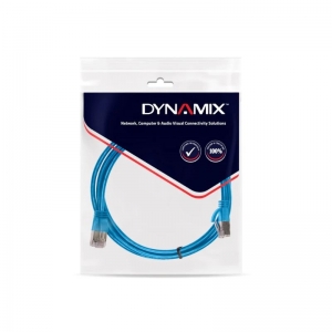 CABLE PATCH DYNAMIX CAT6 UTP 3MTR BLUE SNAGLESS