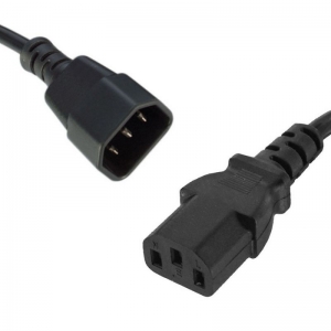 CABLE POWER IEC-MALE TO IEC-FEMALE  (UPS TO PC)