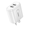 POWER ADAPTOR WALL REMAX USB CHARGER 2PORT 2.4A FAST CHARGE AU VER