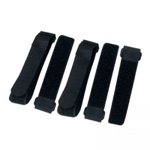 3ANET CABLE TIE VELCRO HOOK TYPE 20MM 30CM BLACK PACK OF 5