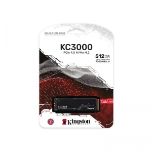 HARD DRIVE KINGSTON SSD PCIE M.2 2280 KC3000 512GB GEN4X4
