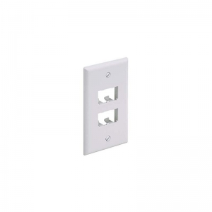 TYCO NETWORK FACEPLATE 2 PORT WHT