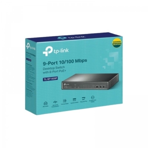 TP LINK SWITCH 9 PORT 10/100M WITH 8*POE+ RJ45 PORTS