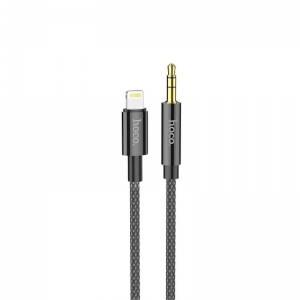 CABLE LIGHTNING HOCO TO 3.5MM AUDIO AUX NYLON BRAIDED 1000MM