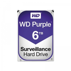 HARD DRIVE WD SURVEILANCE PURPLE 3.5" SATA 6TB 5400RPM 64MB