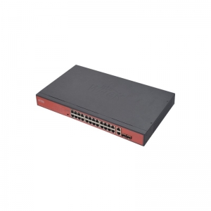 WI-TEK SWITCH 4PORT POE +2PORT 802.3AF/AT 56W SUPPORT UPTO 250MTRS OUTDOOR (EXCL