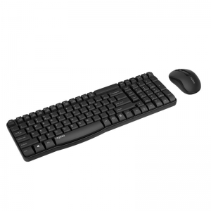 KEYBOARD RAPOO W/L X1800S WITH OPTICAL MOUSE/NENO RECEIVER BLK